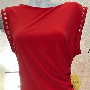 Emma & Michelle Red Wrap Dress